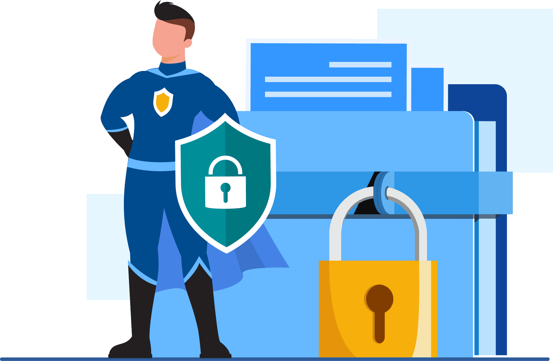 Security officers on duty